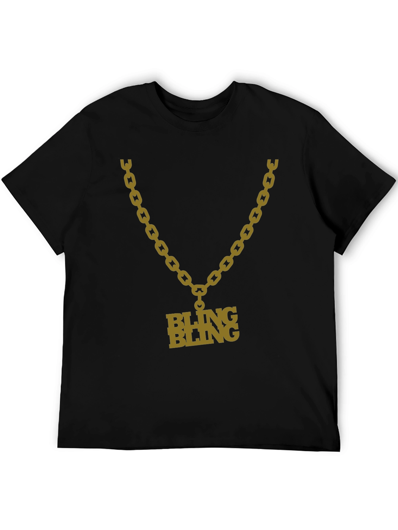 Bling Bling Chain Graphic Tee - Bold Fashion Statement