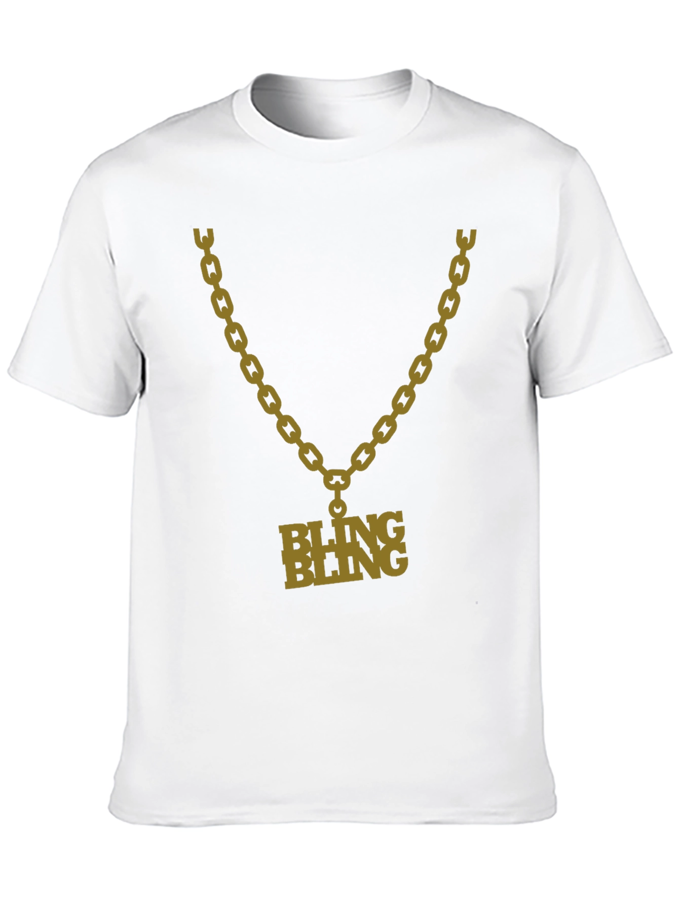 Bling Bling Chain Graphic Tee - Bold Fashion Statement