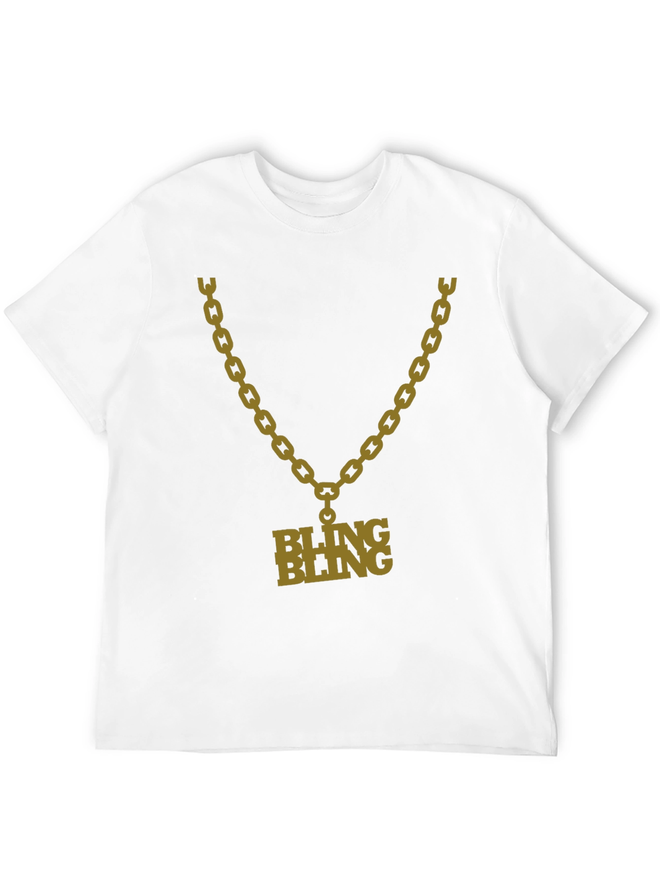 Bling Bling Chain Graphic Tee - Bold Fashion Statement