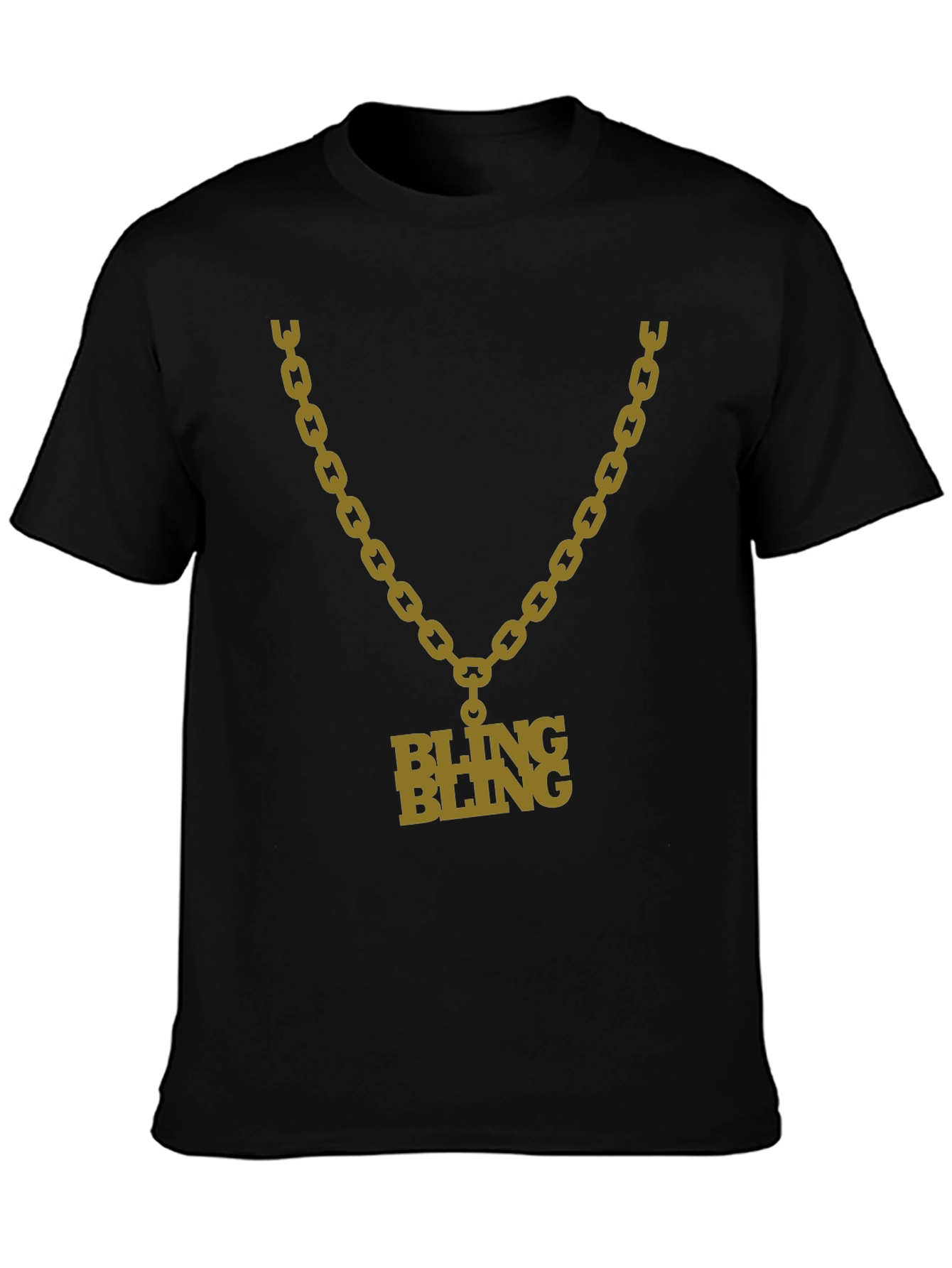 Bling Bling Chain Graphic Tee - Bold Fashion Statement