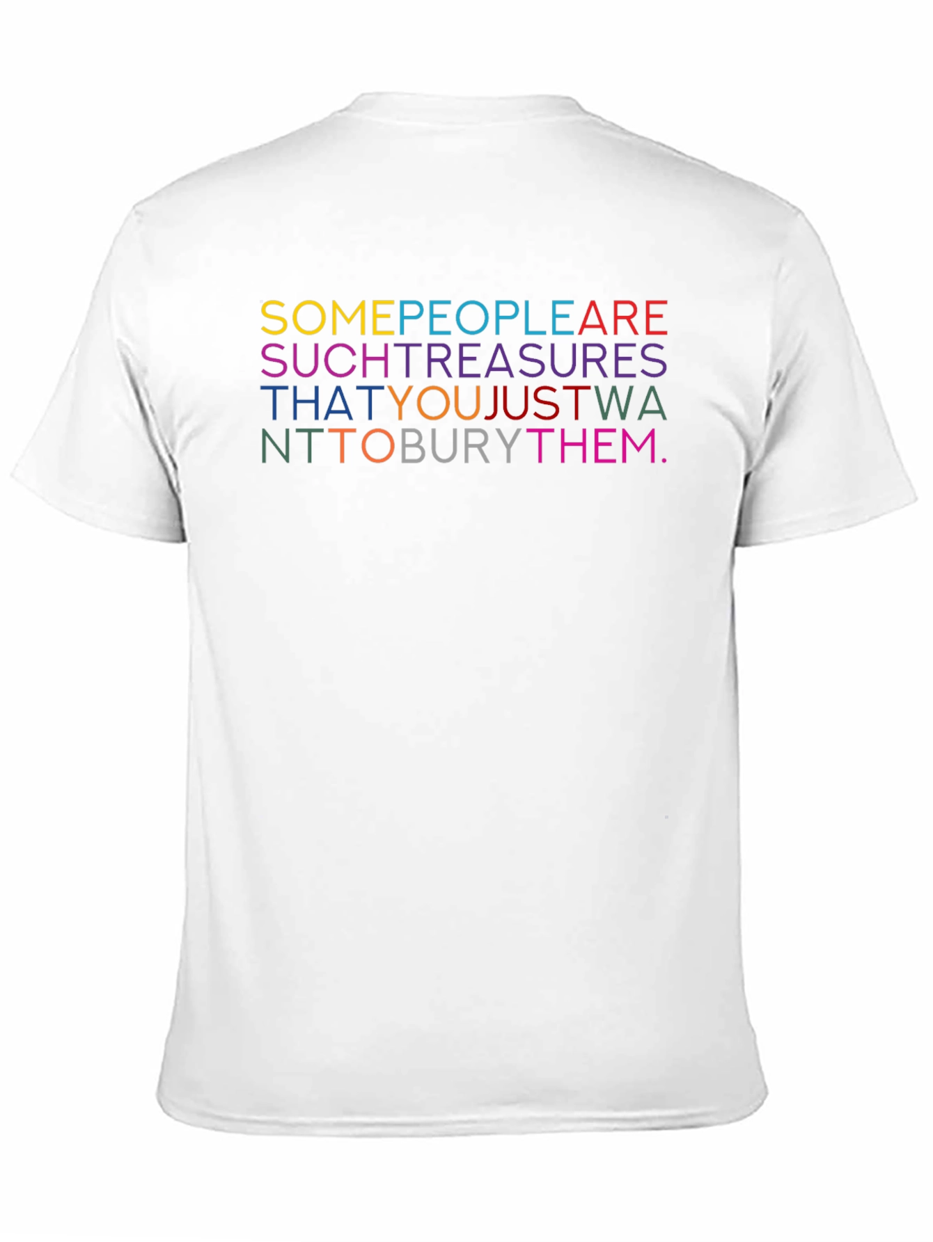 Colorful Text Graphic T-Shirt