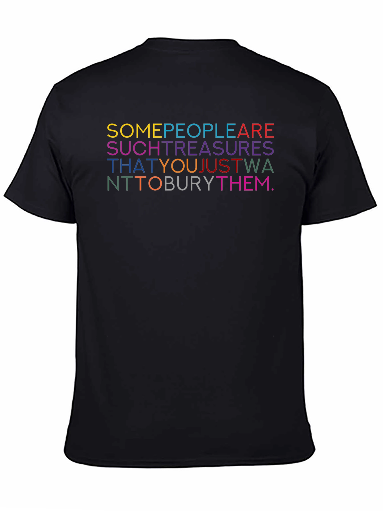 Colorful Text Graphic T-Shirt