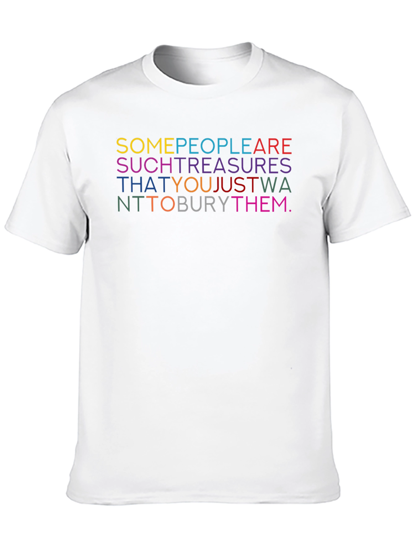 Colorful Text Graphic T-Shirt