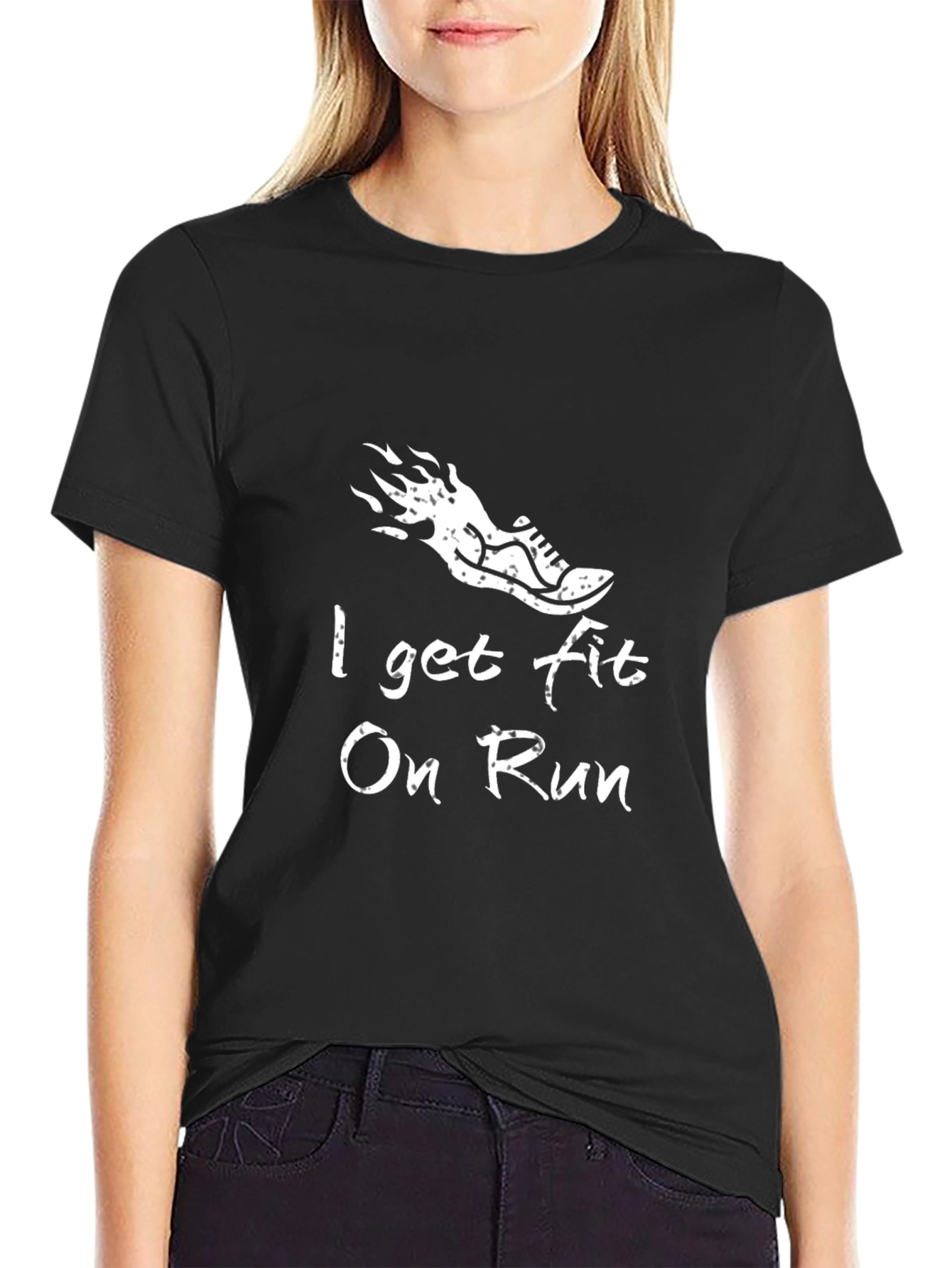 I Get Fit On Run T-Shirt - Athletic Design