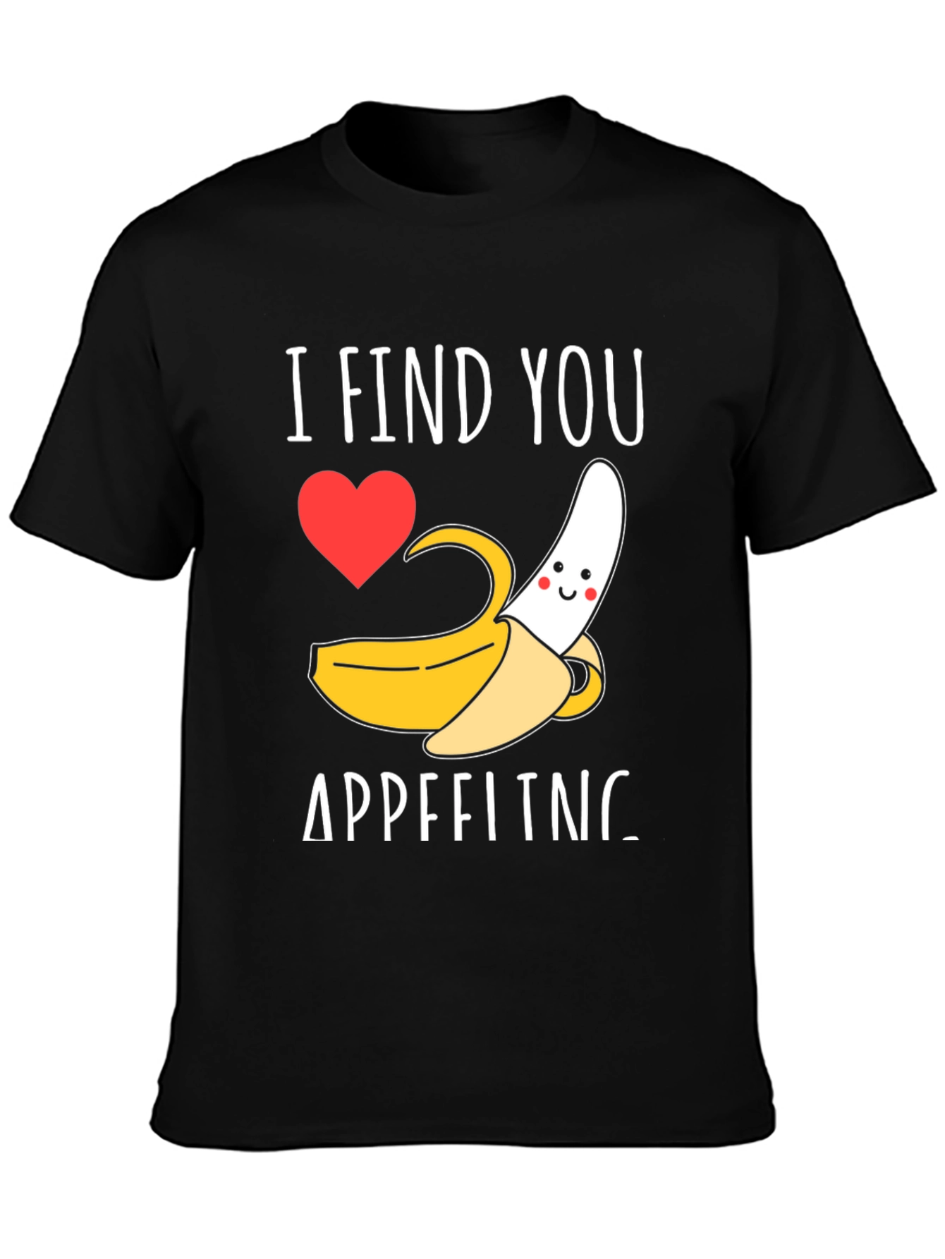 Appealing Banana Graphic Tee - Love & Humor