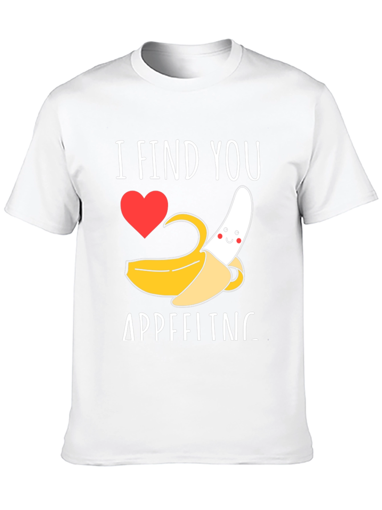 Appealing Banana Graphic Tee - Love & Humor