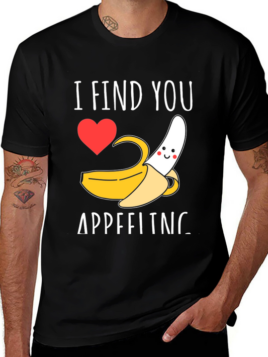 Appealing Banana Graphic Tee - Love & Humor
