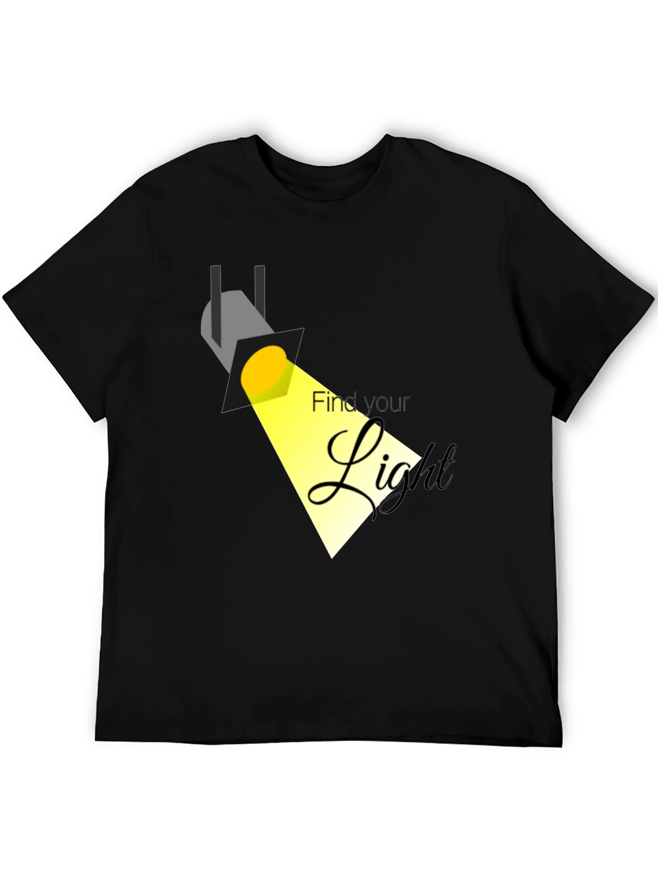 Find Your Light Black Graphic Tee
