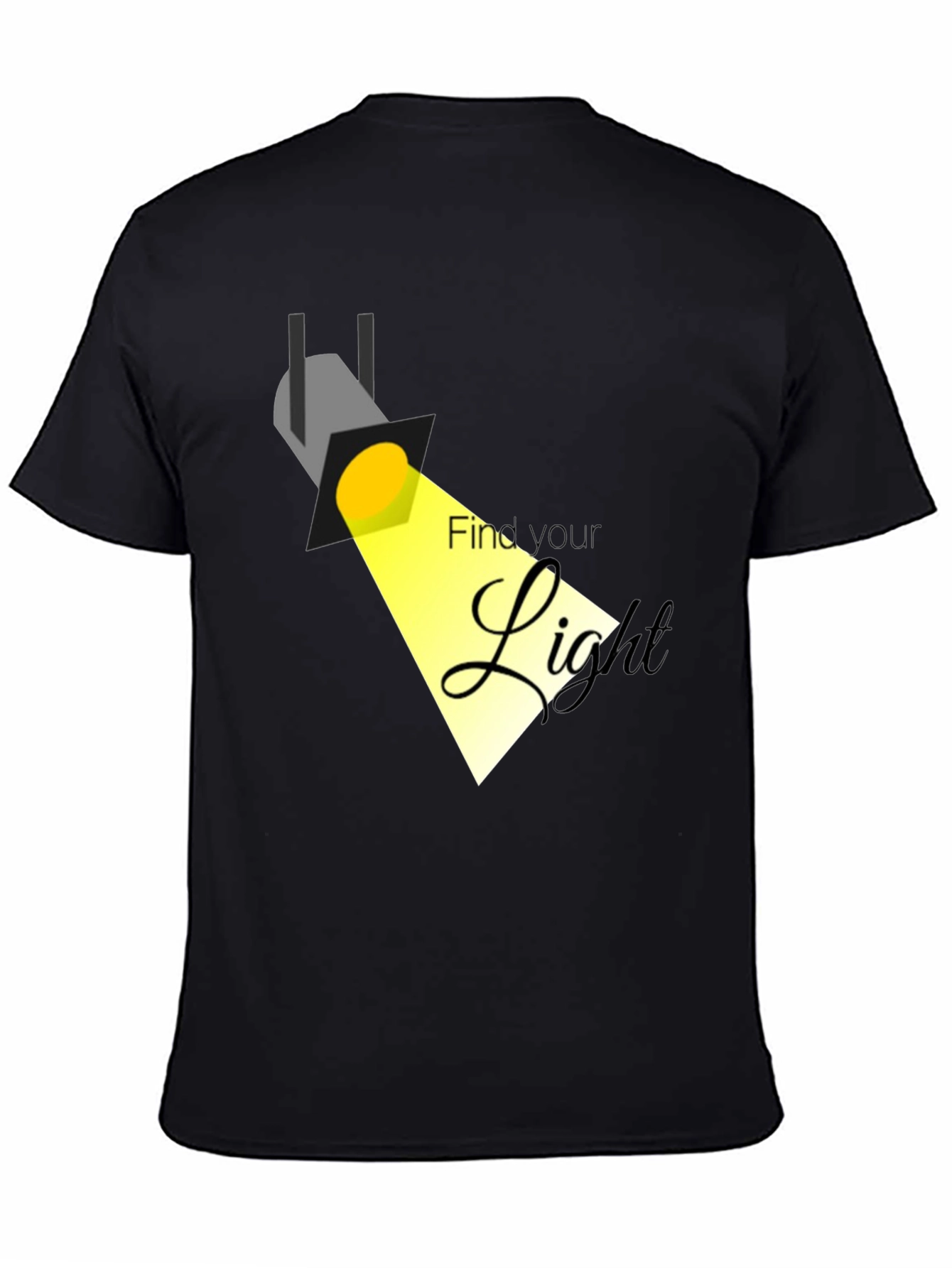 Find Your Light Black Graphic Tee