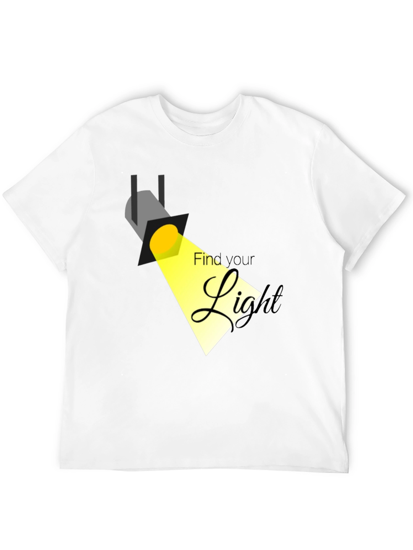 Find Your Light Black Graphic Tee