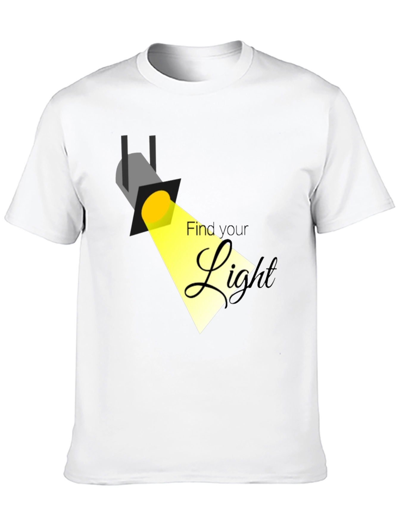 Find Your Light Black Graphic Tee