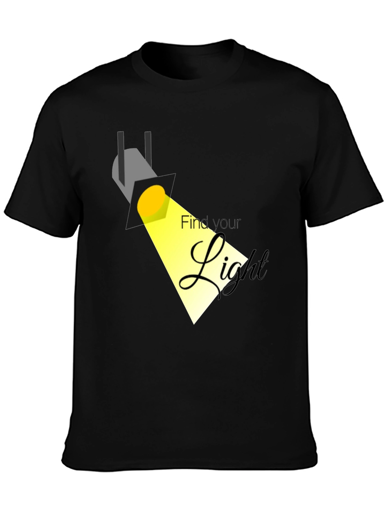 Find Your Light Black Graphic Tee