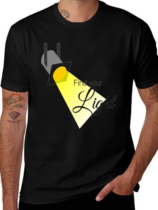 Find Your Light Black Graphic Tee
