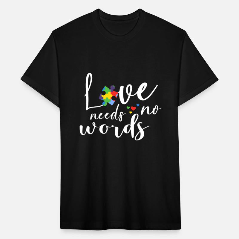 Love Needs No Words Autistic Puzzle Autism Awarene