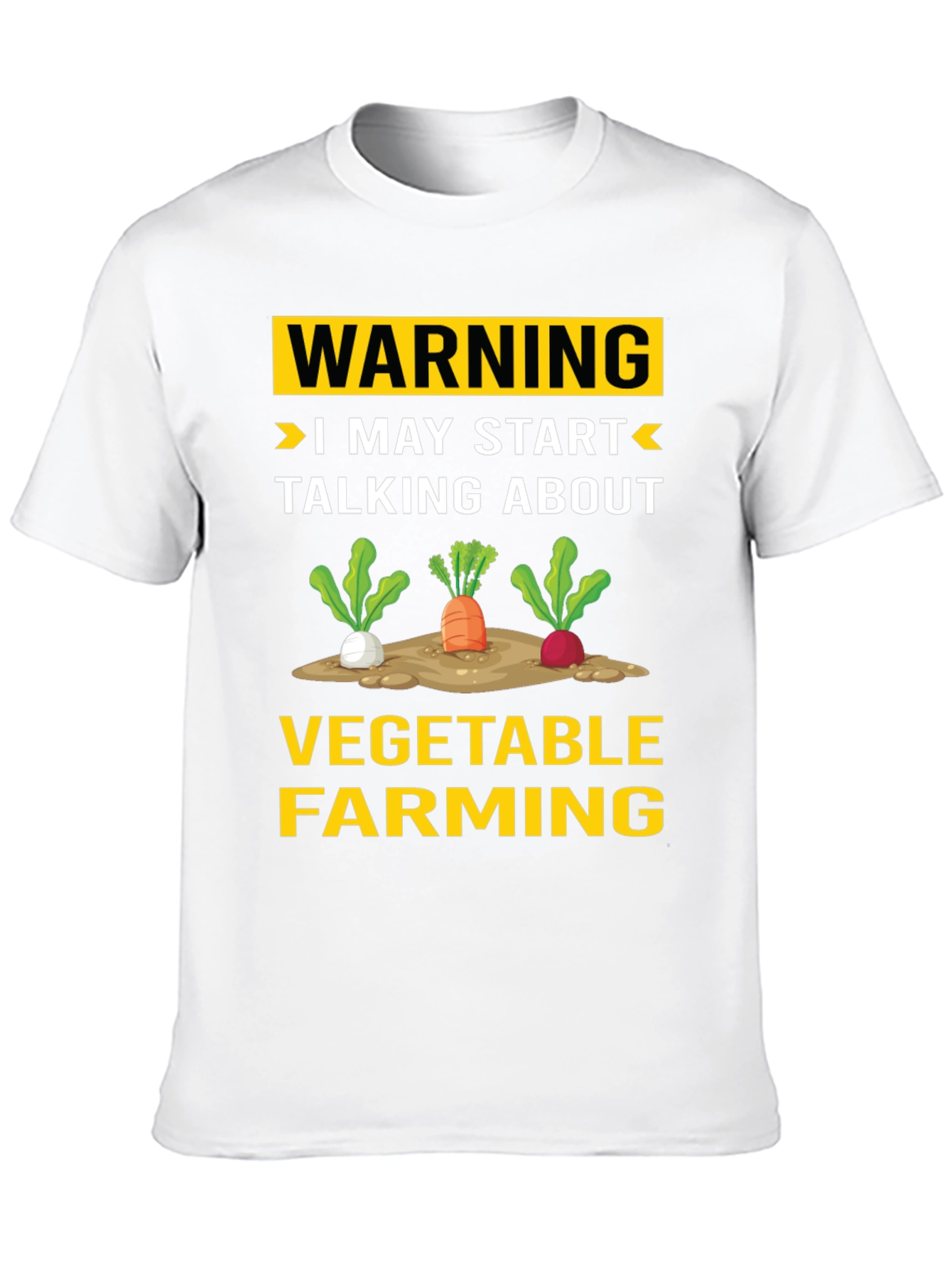 Vegetable Farming Warning T-Shirt - Funny Gardener Tee