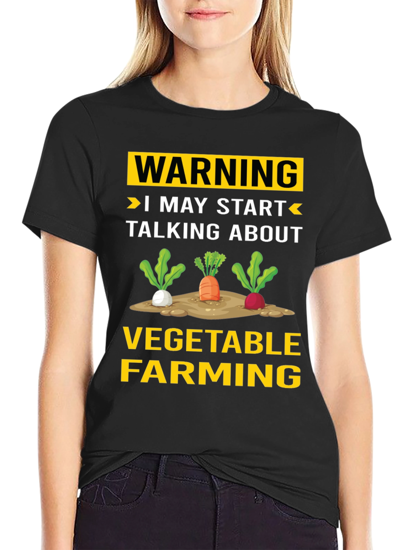 Vegetable Farming Warning T-Shirt - Funny Gardener Tee