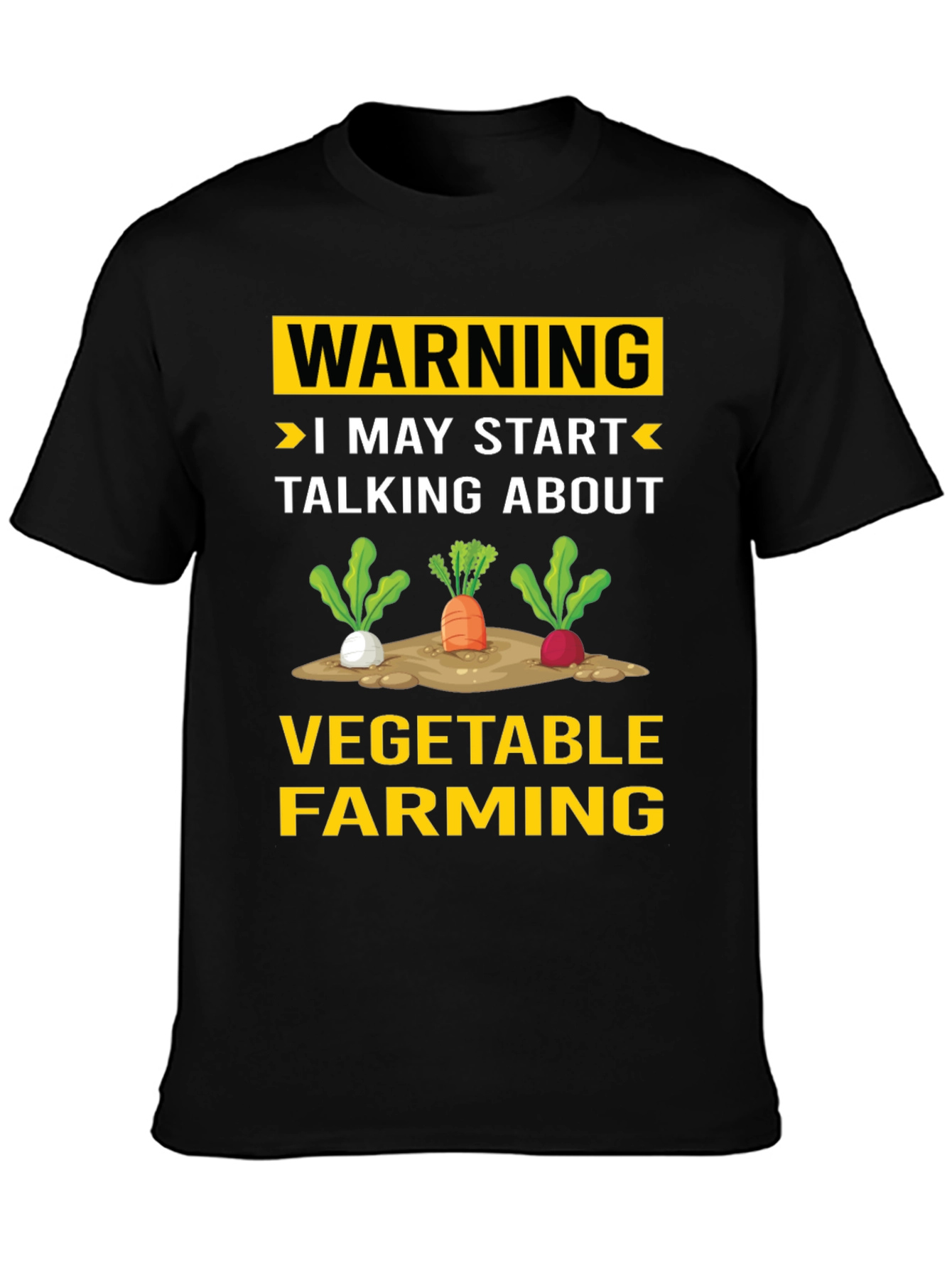 Vegetable Farming Warning T-Shirt - Funny Gardener Tee