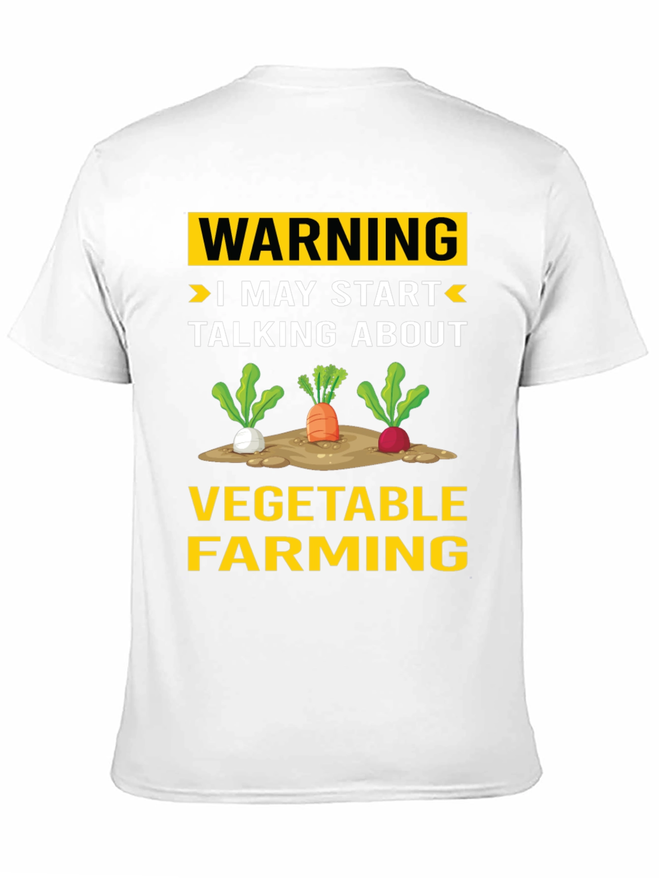 Vegetable Farming Warning T-Shirt - Funny Gardener Tee
