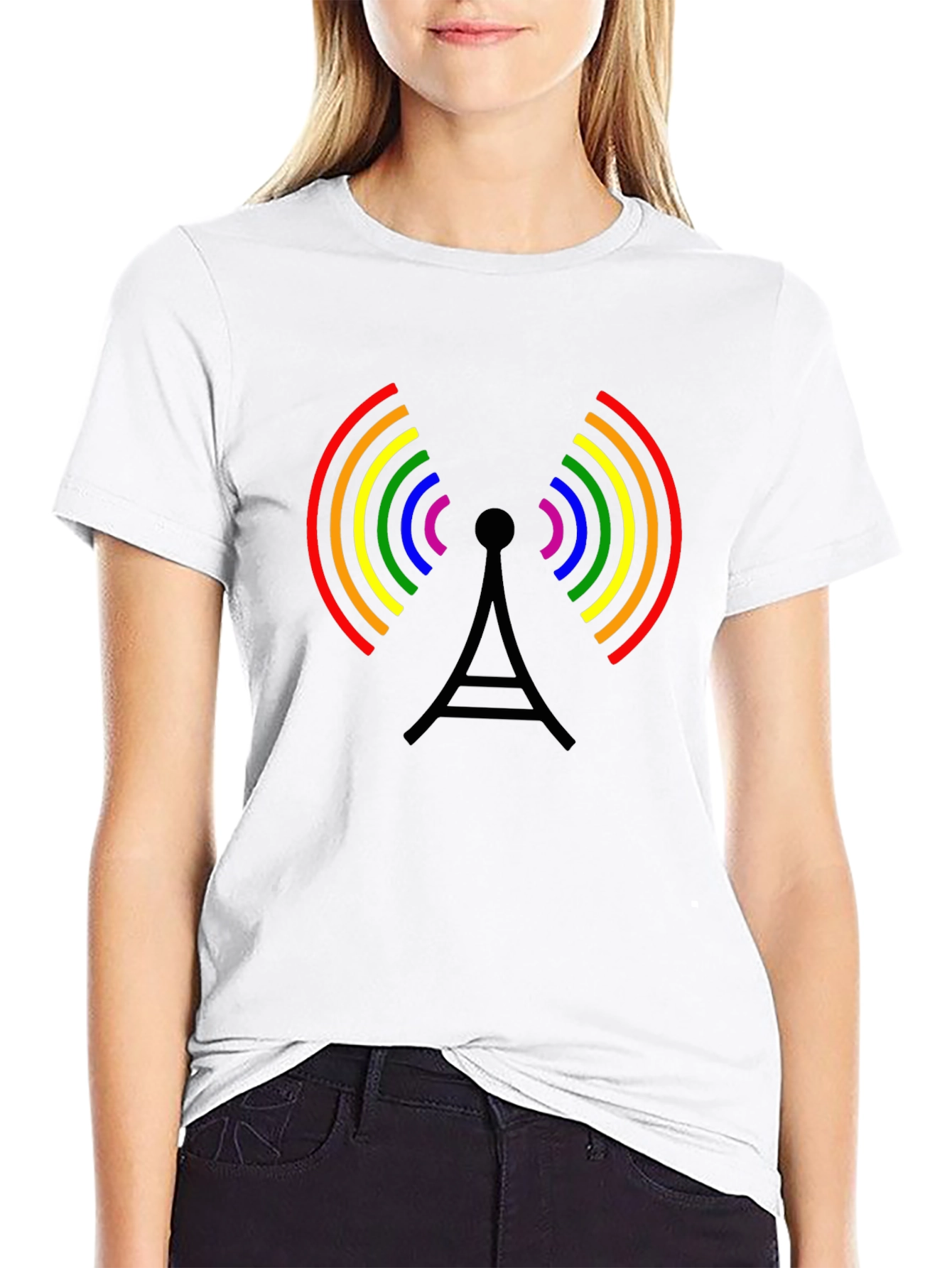 Rainbow Antenna T-Shirt - Pride Design
