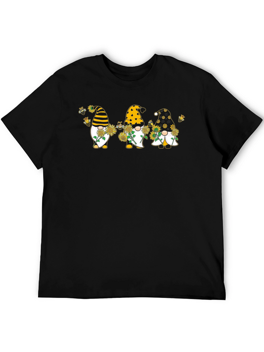 Bee Gnome T-Shirt Summer Sunflower Gnomes