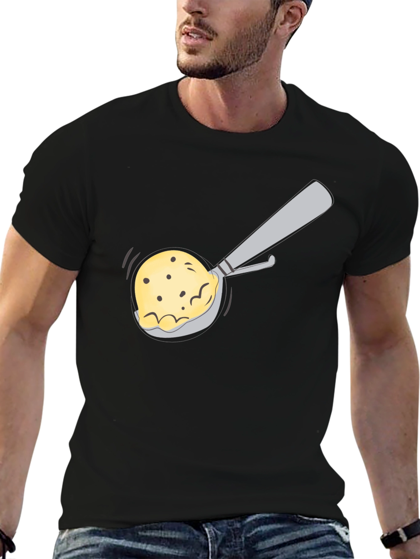Ice Cream T-Shirt - Black