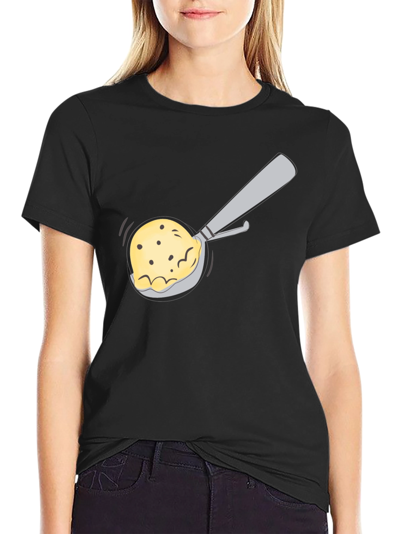 Ice Cream T-Shirt - Black