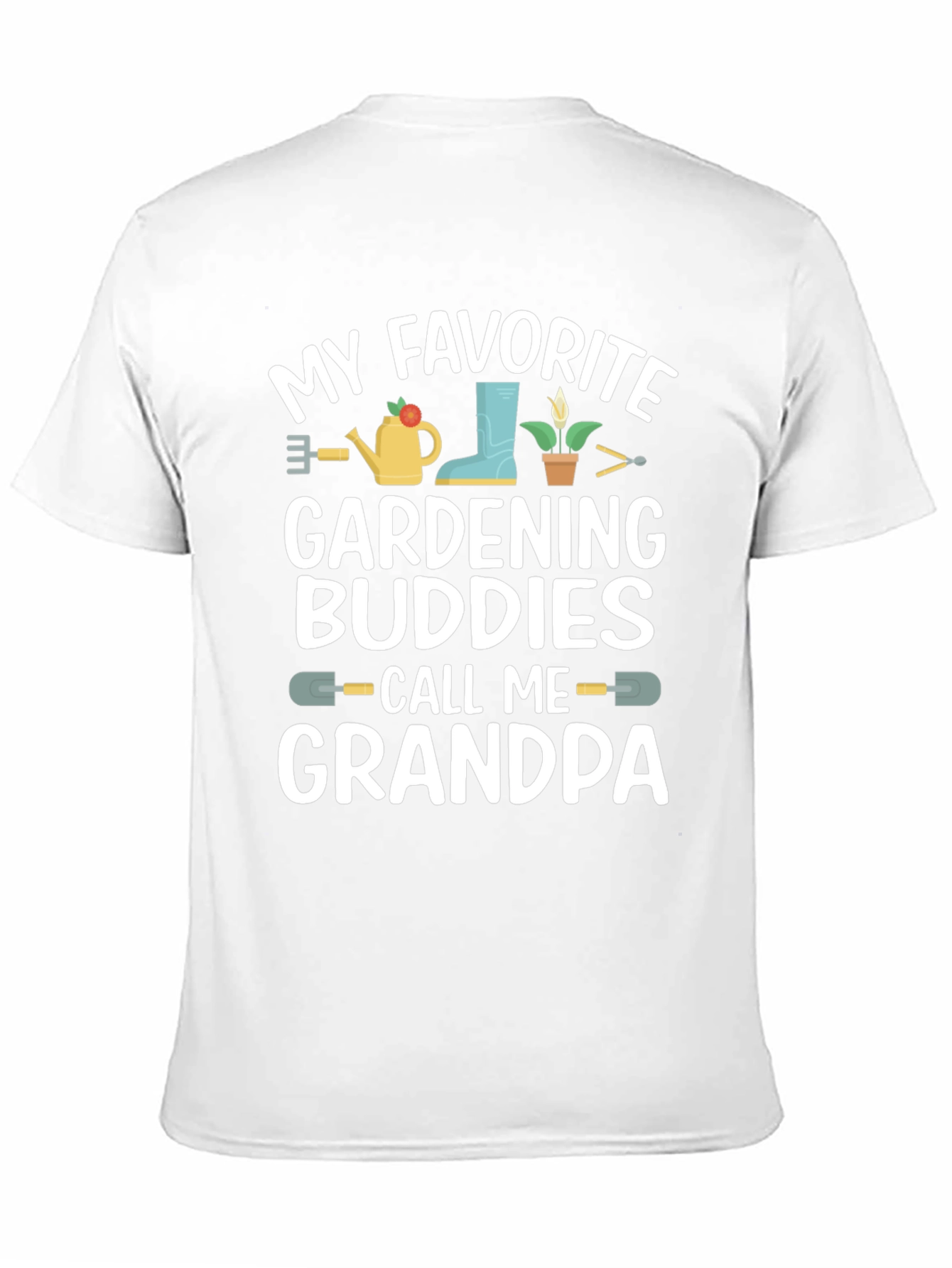 Gardening Grandpa T-Shirt - Black