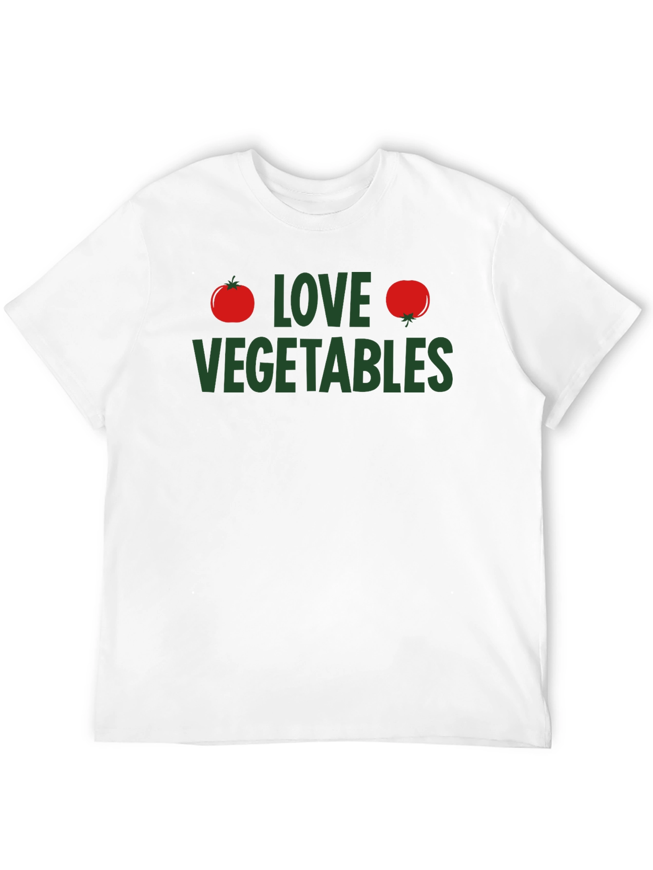 Love Vegetables Graphic T-Shirt - Black