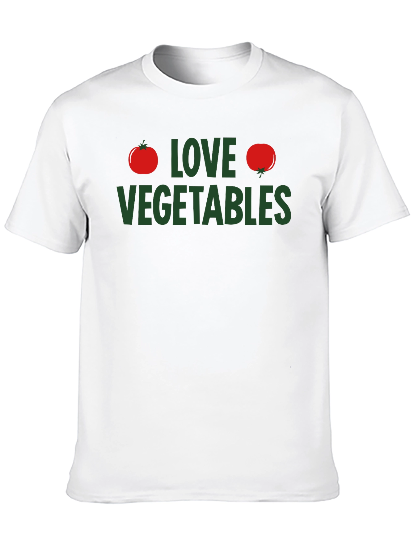 Love Vegetables Graphic T-Shirt - Black