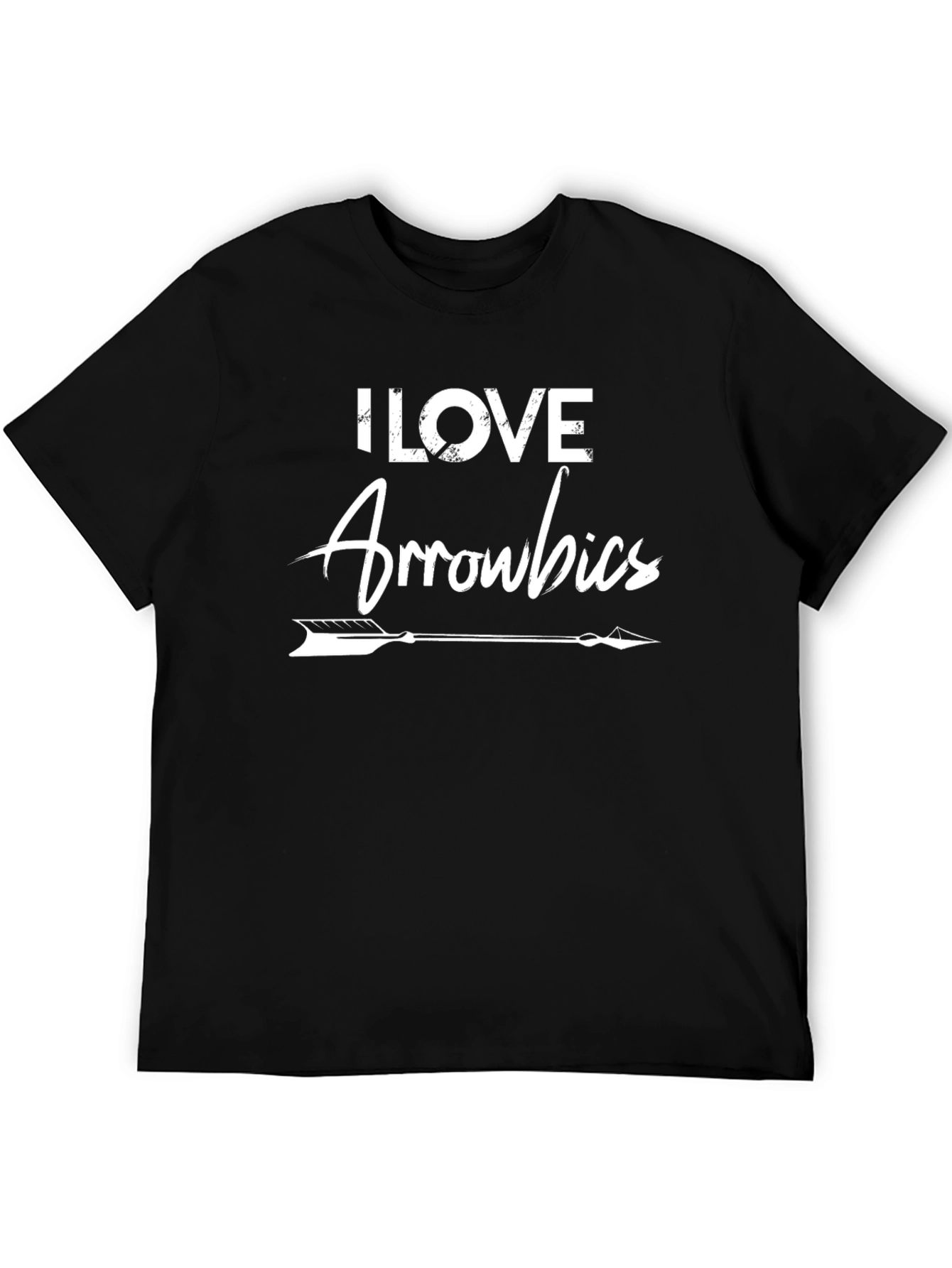 I Love Arrowbics Black T-Shirt - Archer Workout
