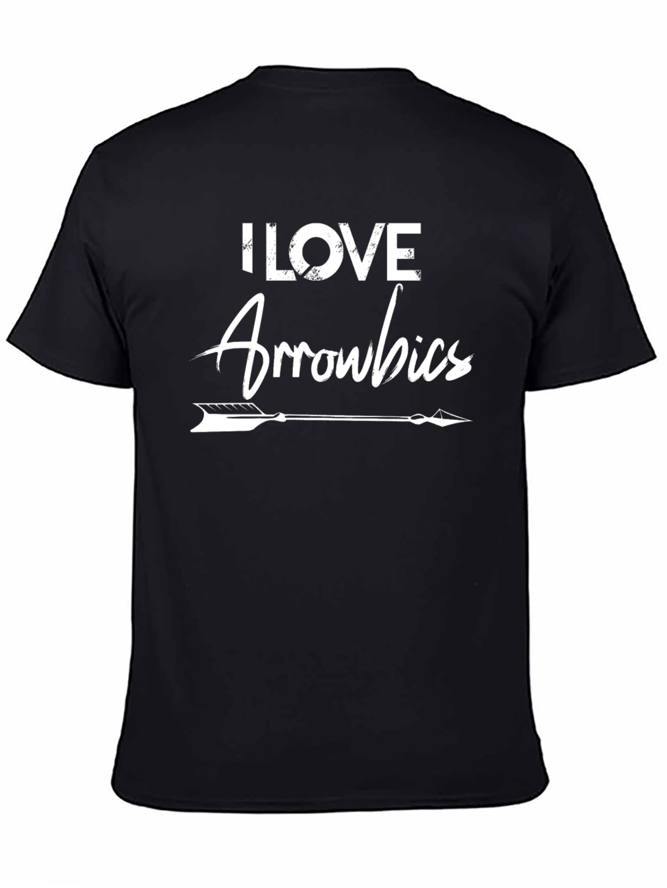 I Love Arrowbics Black T-Shirt - Archer Workout