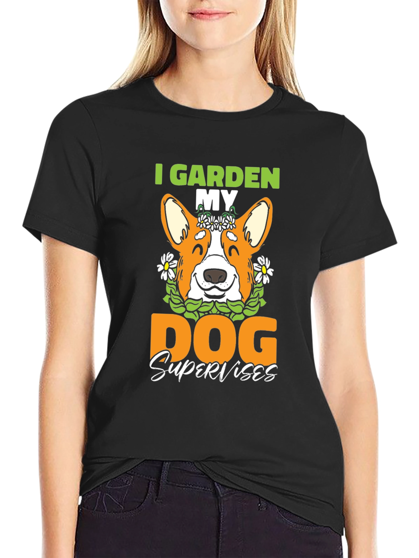 I Garden My Dog Supervises T-Shirt
