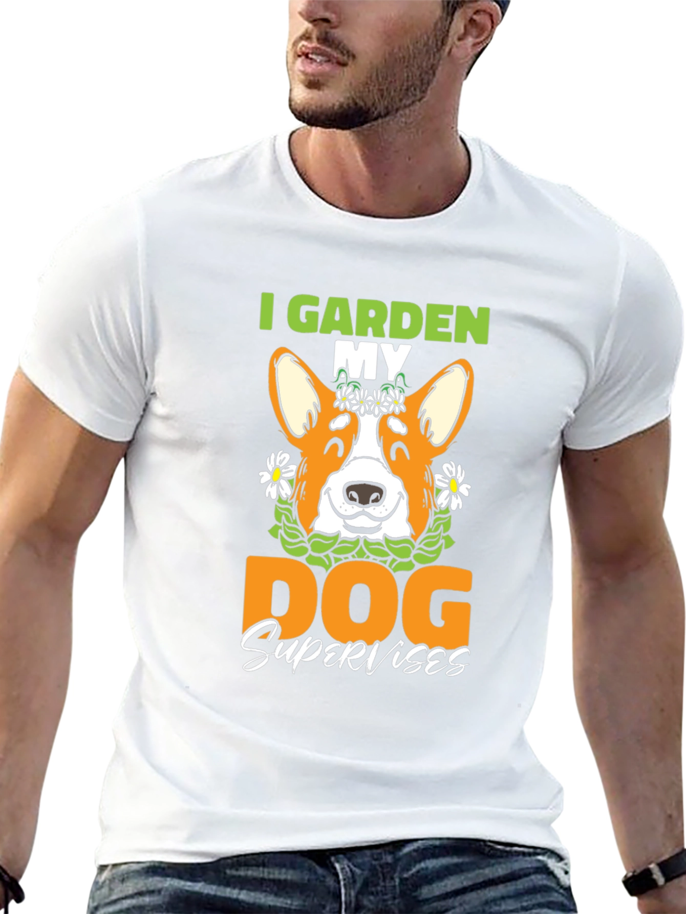 I Garden My Dog Supervises T-Shirt