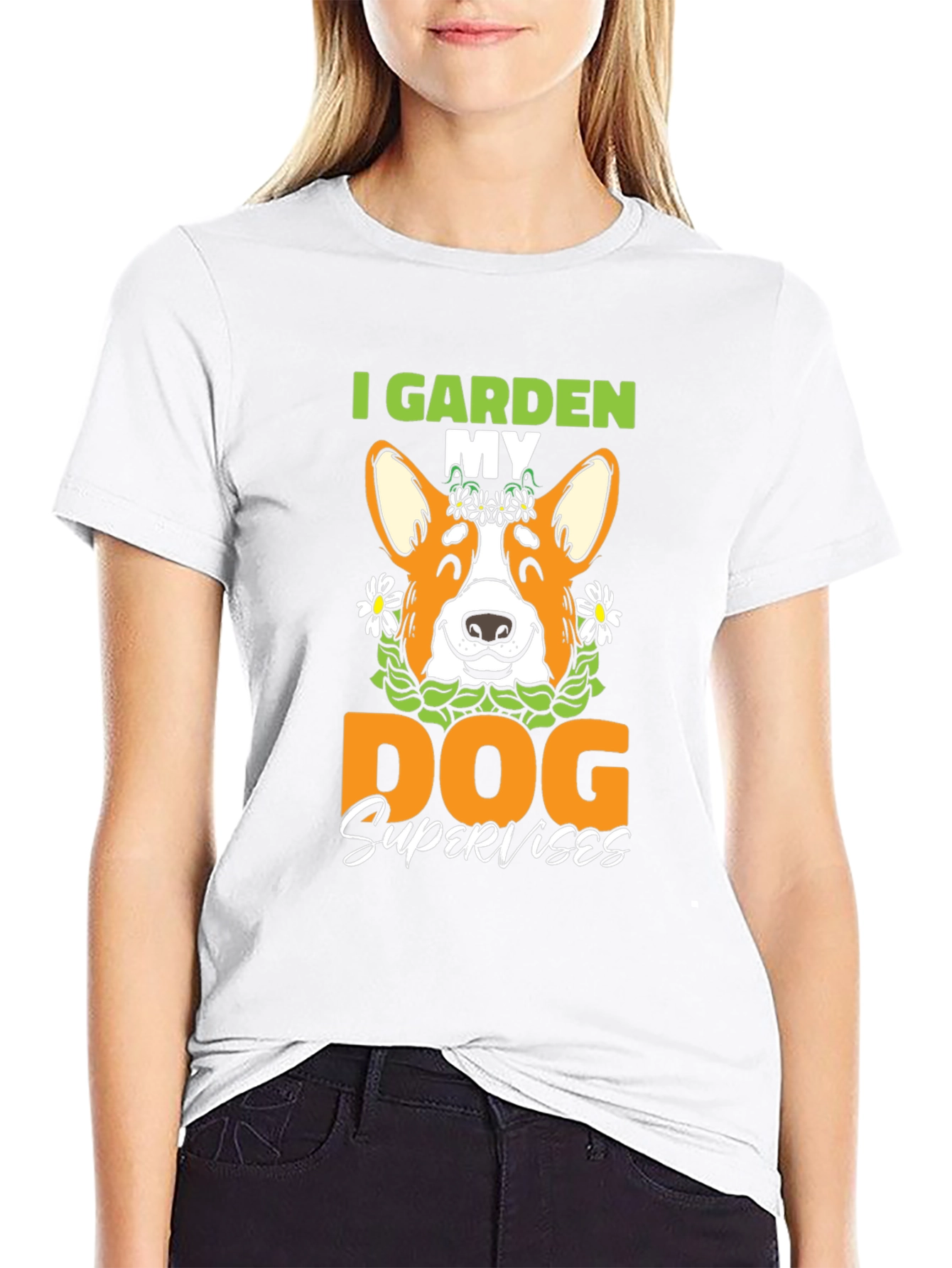 I Garden My Dog Supervises T-Shirt