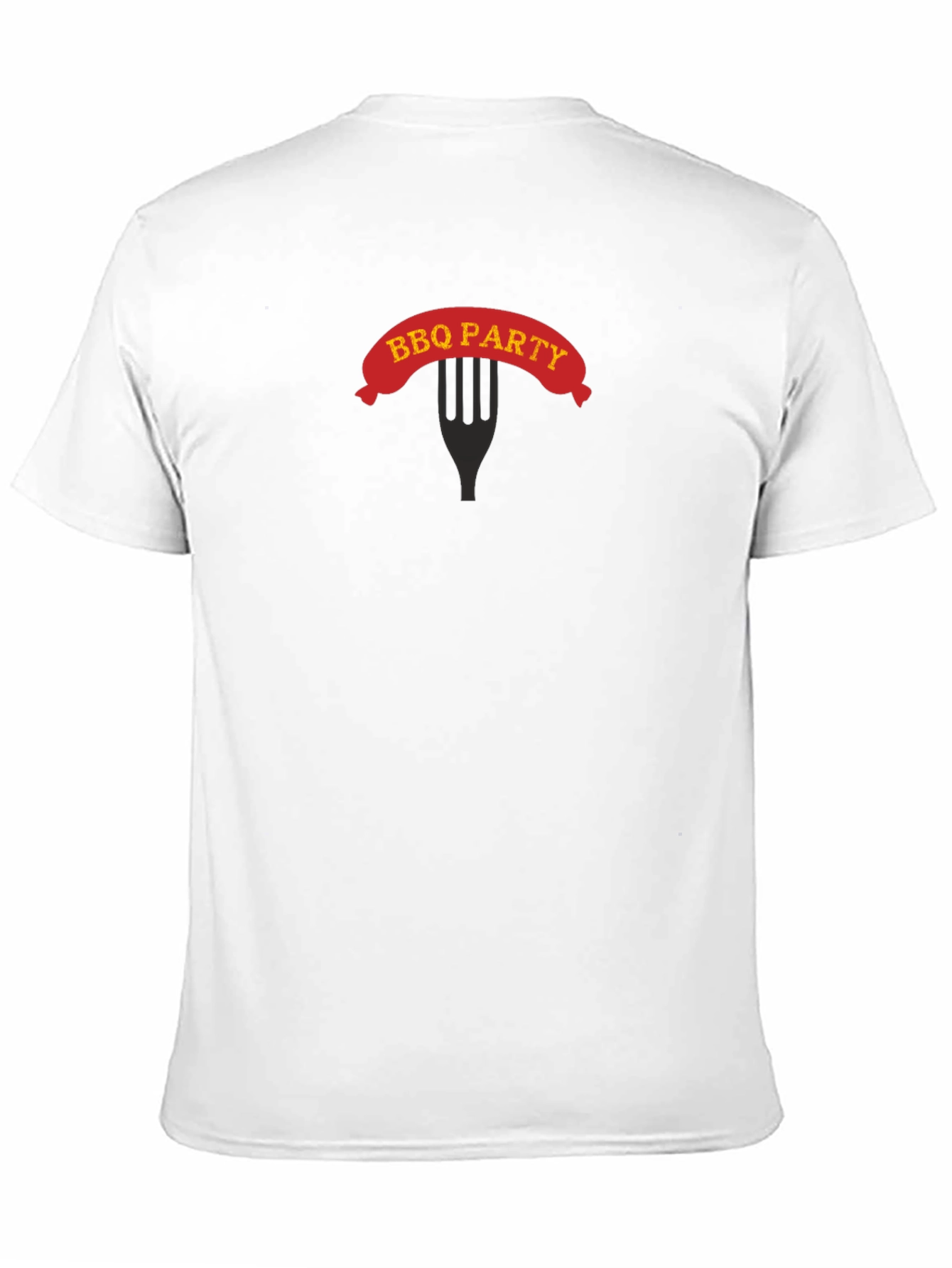 BBQ Party Graphic Tee - Black Casual T-Shirt