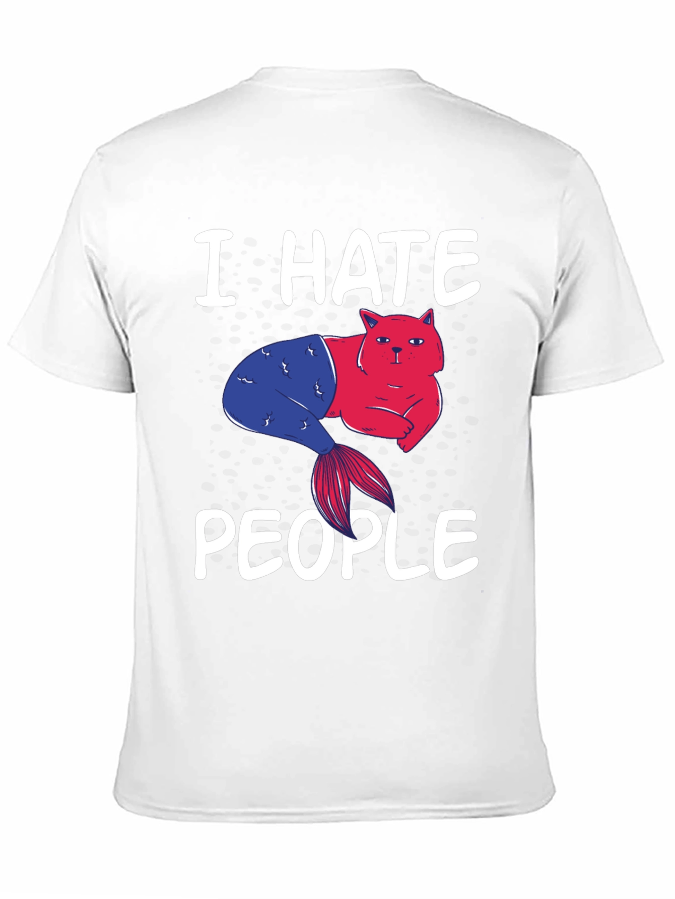 I Hate People Cat Mermaid Graphic Tee