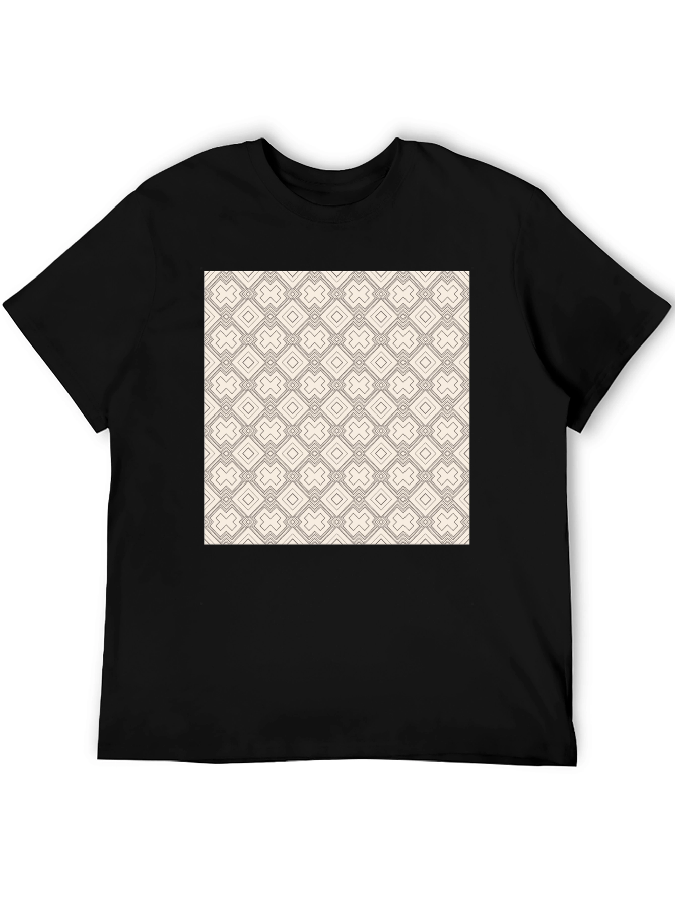 Geometric Pattern Tee - Modern Style