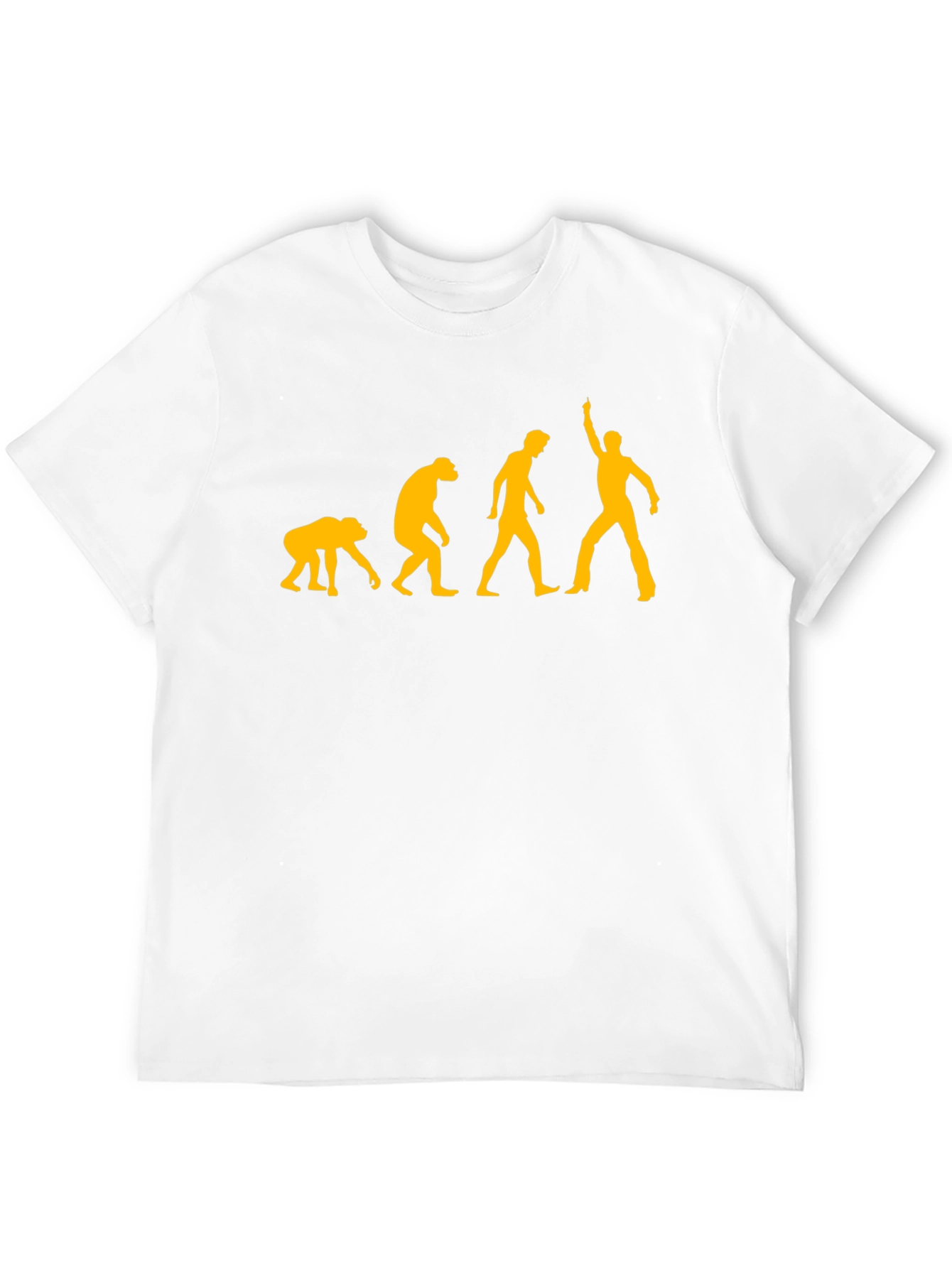 Evolution of Man Graphic Tee - Black Cotton T-Shirt