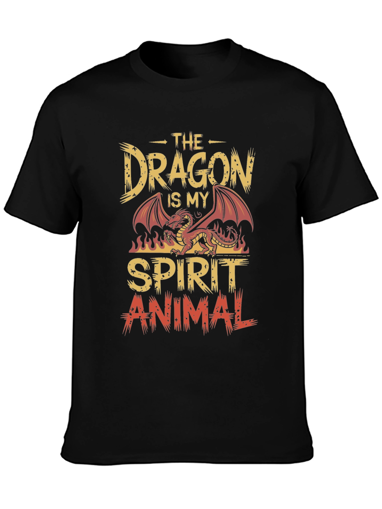 Dragon Spirit Animal Graphic Tee - Cool Design