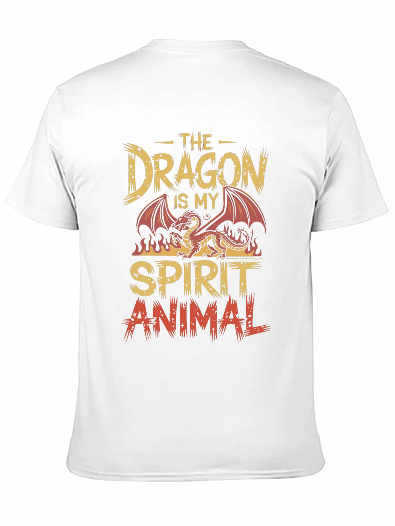 Dragon Spirit Animal Graphic Tee - Cool Design