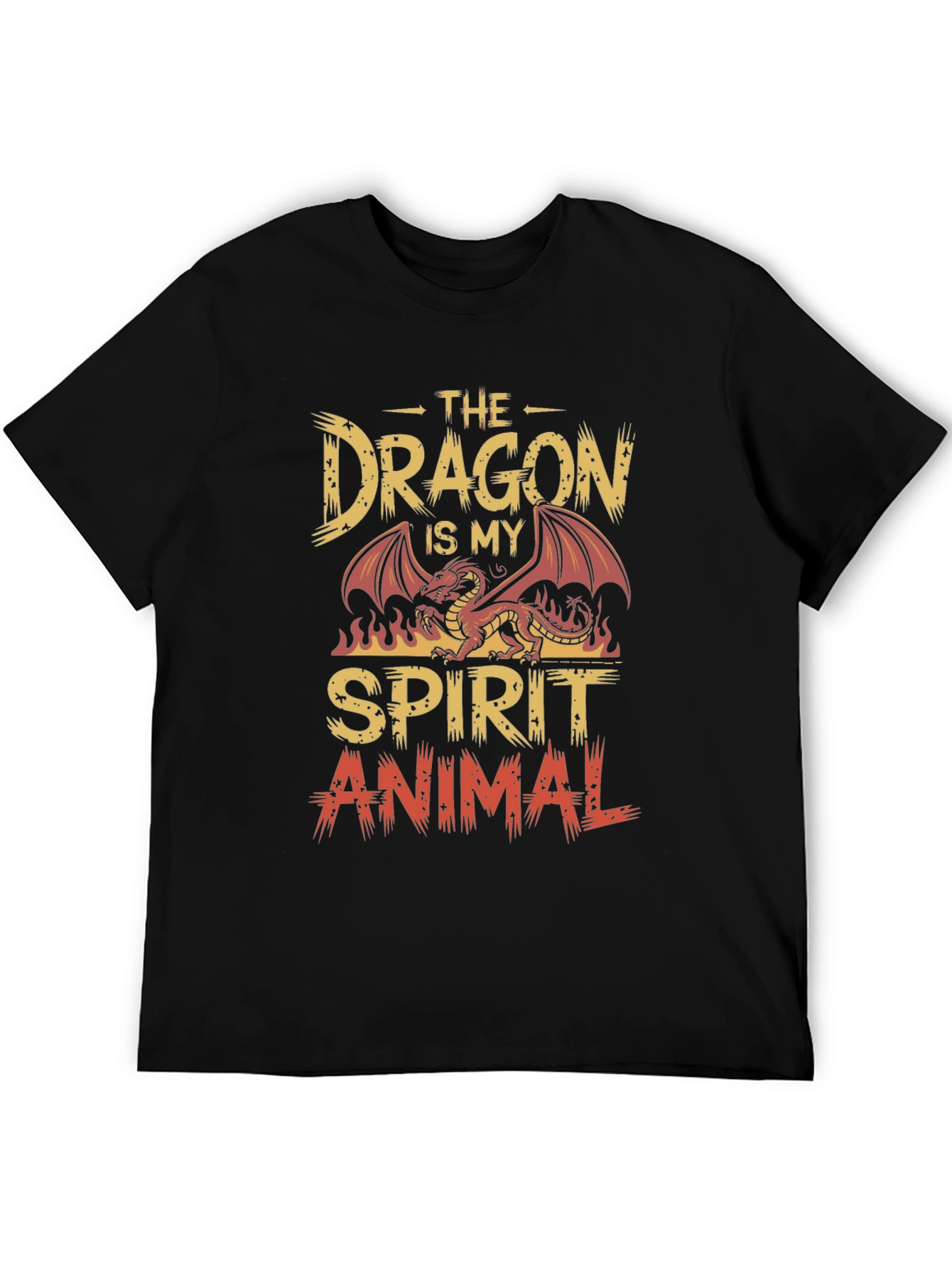 Dragon Spirit Animal Graphic Tee - Cool Design
