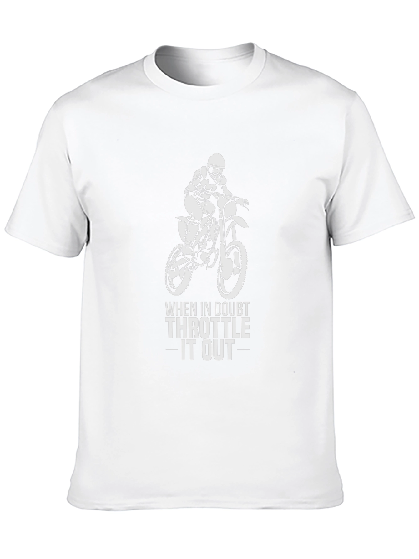 Throttle It Out T-Shirt - Motocross Design