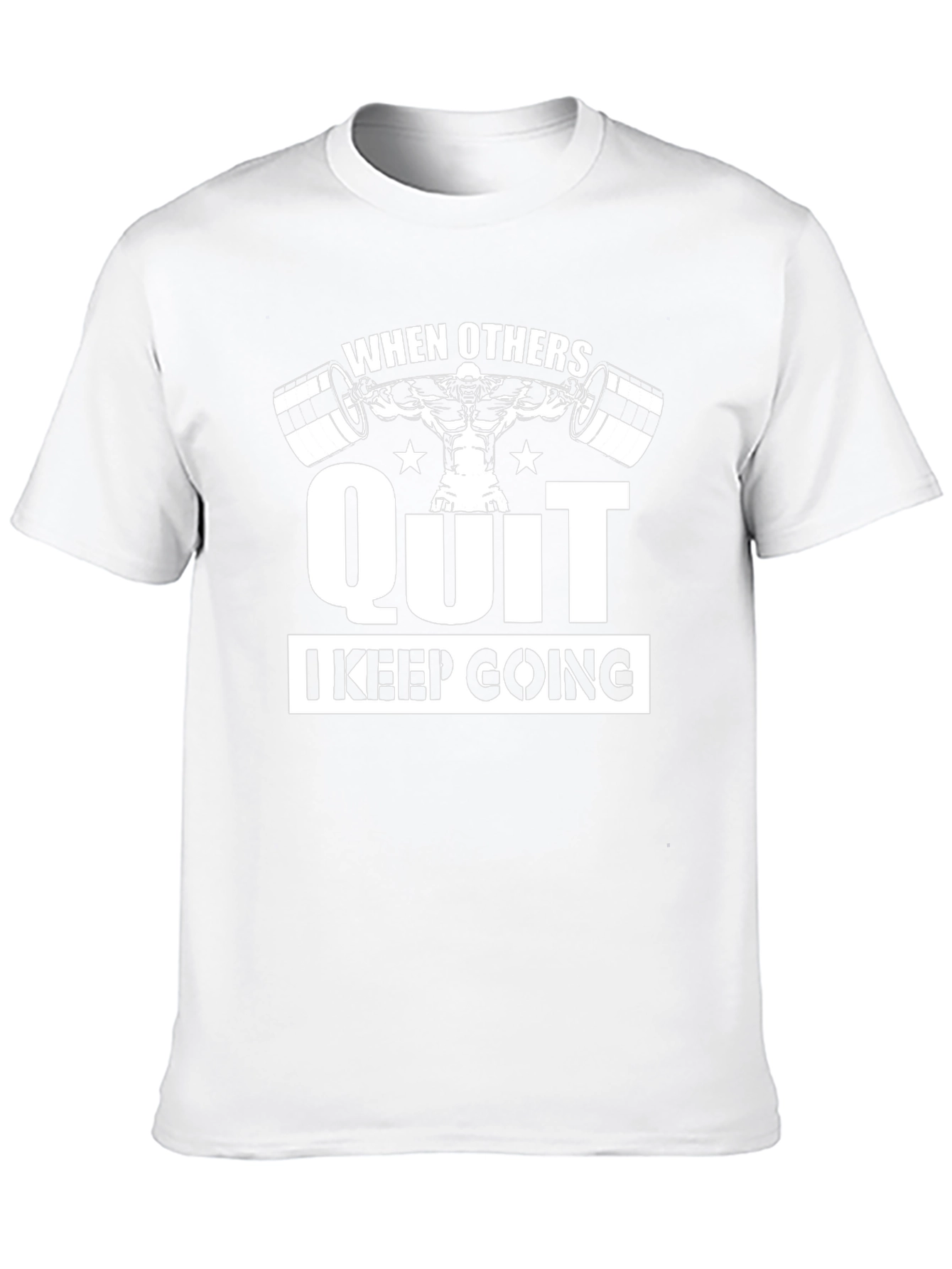 Workout Motivation T-Shirt - Never Quit Lifting Tee