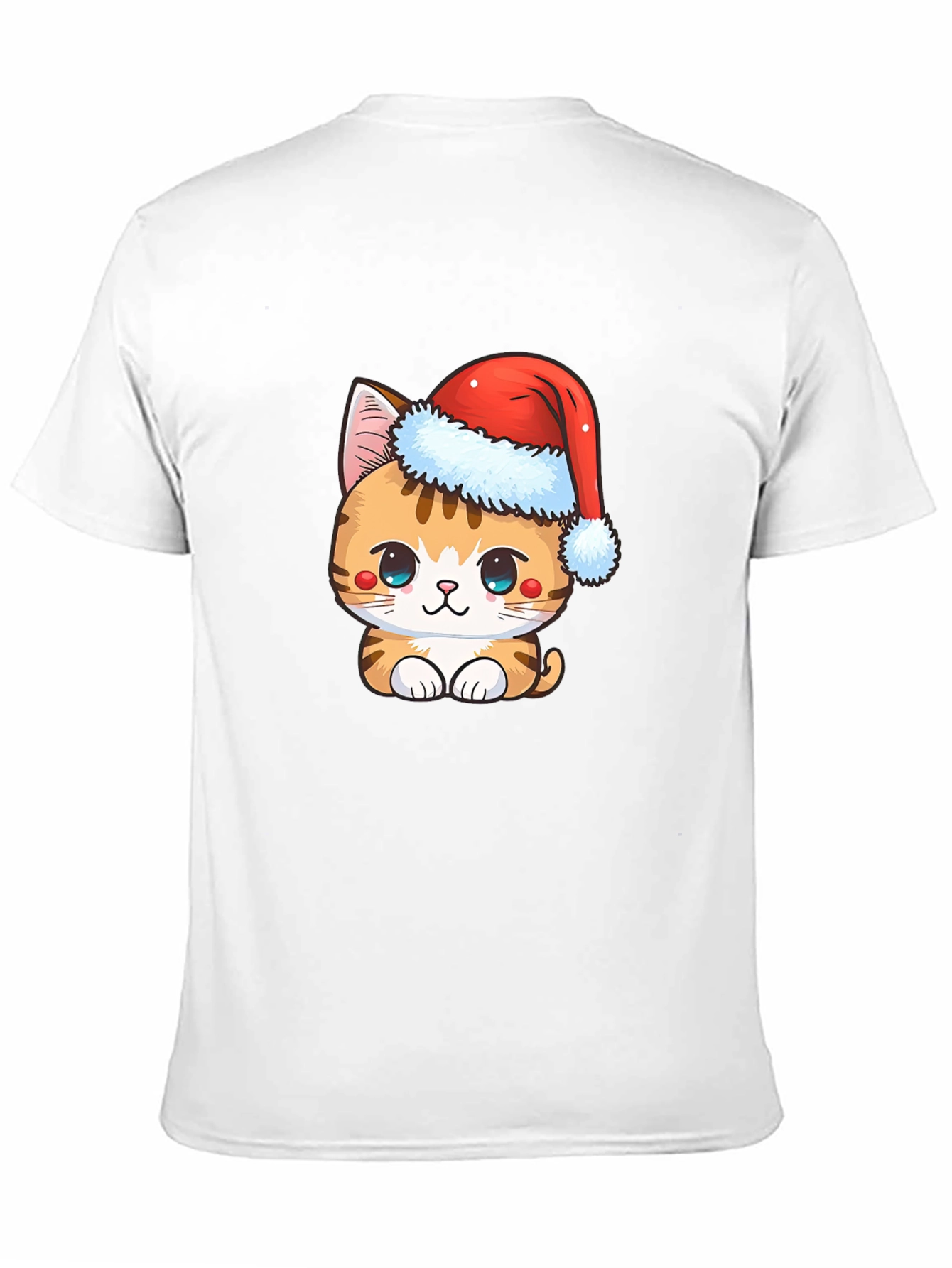Cute Christmas Cat T-Shirt - Holiday Apparel