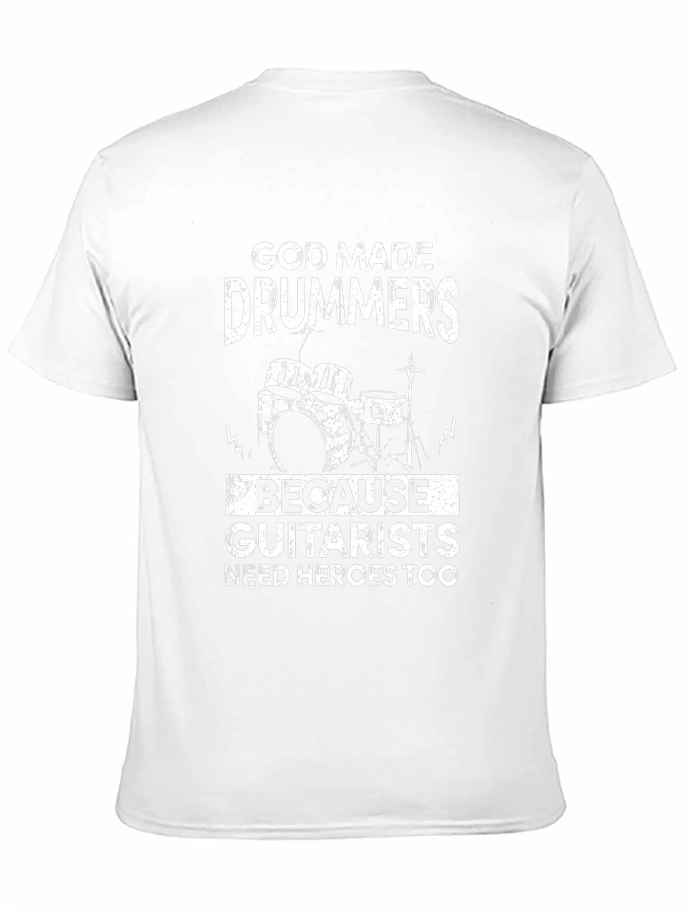 God Made Drummers Black T-Shirt