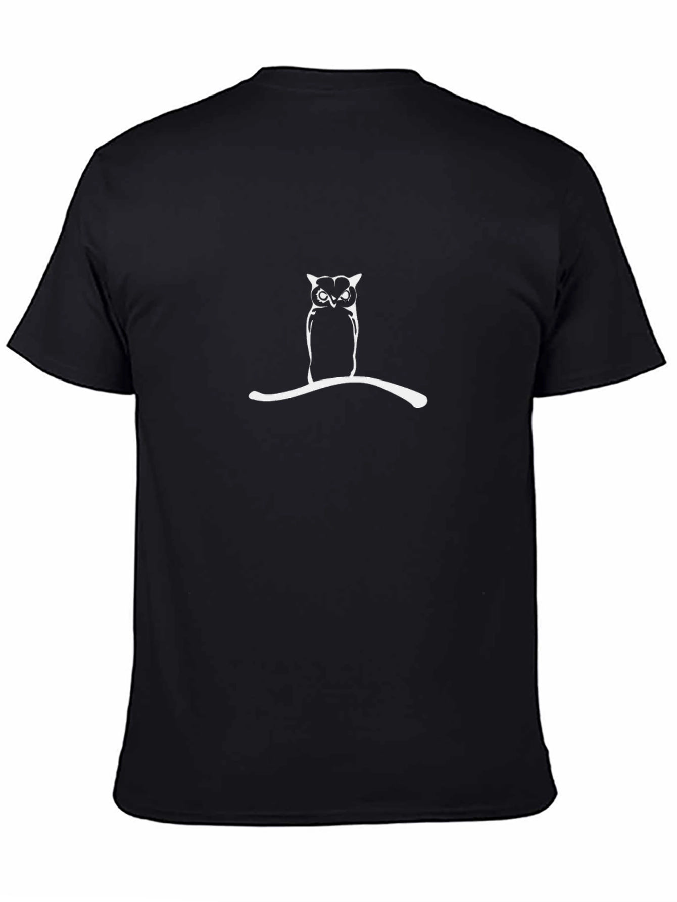 Cool Owl Graphic Tee - Mens Black T-Shirt
