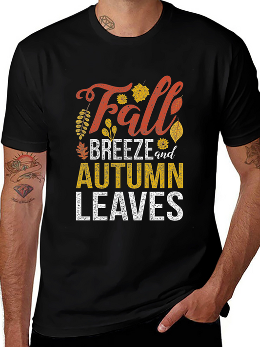 Fall Breeze & Autumn Leaves Graphic Tee