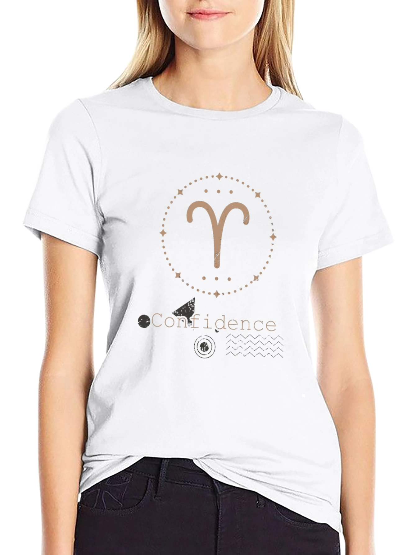 Aries Zodiac Confidence Graphic T-Shirt