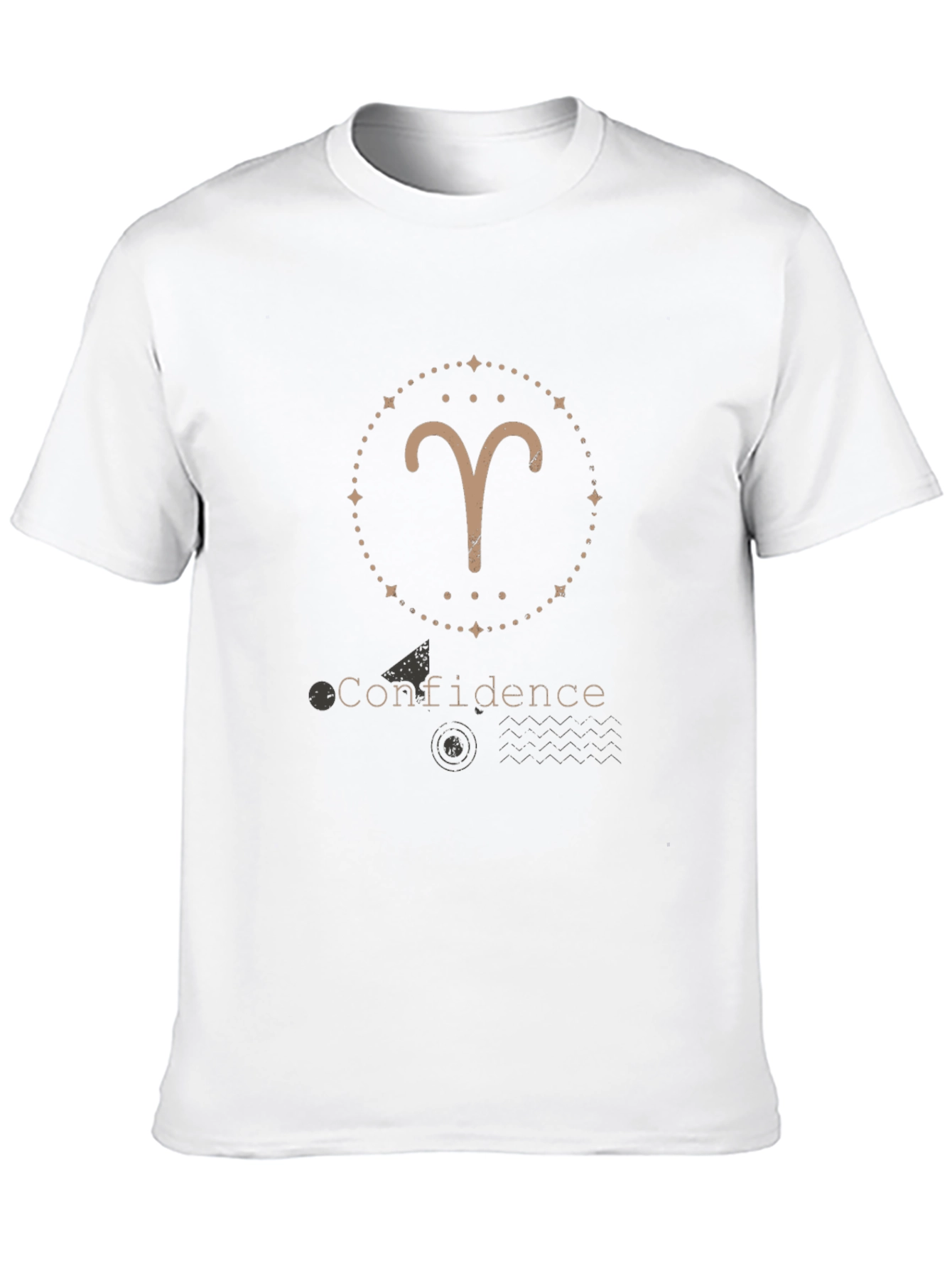 Aries Zodiac Confidence Graphic T-Shirt
