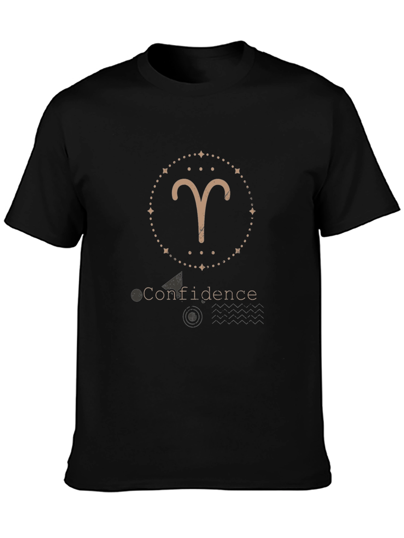 Aries Zodiac Confidence Graphic T-Shirt
